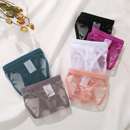 4Pcs Lace Bikini Panties Women Sexy Thongs Lace G-string Underpants S-XL Ladies Comfortable T-Back Underwear Sexy Lingerie 2022 luvshop24