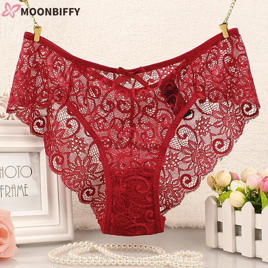 Lace Women Underwear Seamless Ultra Thin Underwear for Female Breathable High Waist Solid Color Panties Трусы Женские Кружевные luvshop24