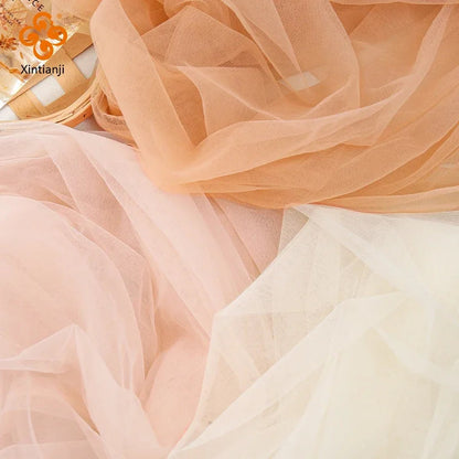 0.5/2/5m Low Stretch Corsetry Fabric Premium Strong Net Soft Nude Tulle for Corset,Power Mesh,DIY Women Dress,Bridal Veil Sewing luvshop24