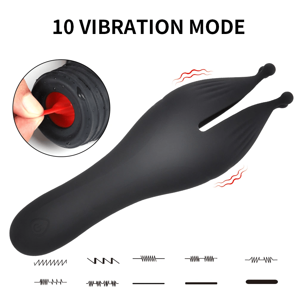 Glans Trainer for Men Powerful Vibrating Penis G Spot Masturbator Soft Fingertip Prolong Endurance Massage Vibrator Erotic Toys luvshop24