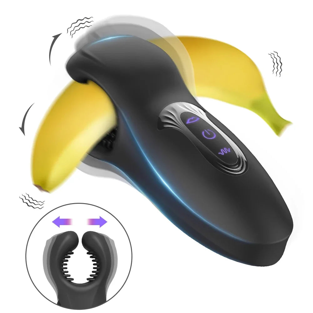 Glans Trainer for Men Powerful Vibrating Penis G Spot Masturbator Soft Fingertip Prolong Endurance Massage Vibrator Erotic Toys luvshop24