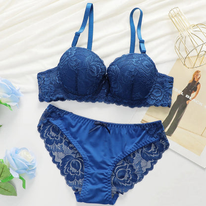 Lace Bras Set For Womens Sexy brs & panty sets Female Lingerie Embroidered 34/75 36/80 38/85 BCD Cup Underwear luvshop24