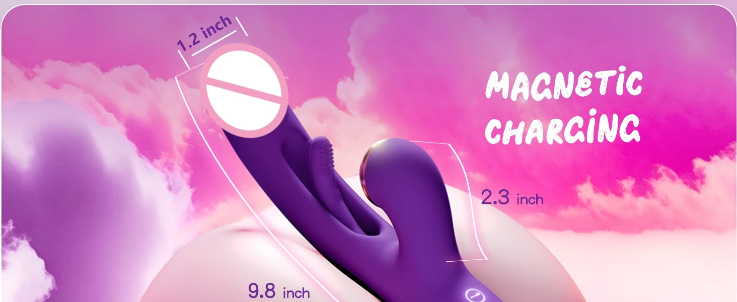 Tapping Flapping Vibrator for Women Clit Sucker Clitoris Stimulator G spot Massager with 3 Replaceable Adults Sex Toy for Female luvshop24