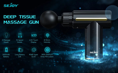 SEJOY Deep Tissue Muscle Vibrator Massager Gun Handheld Massage Gun  Fascia Gun for Pain Relief luvshop24