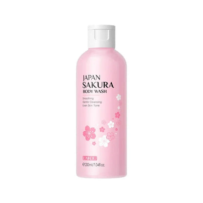 LAIKOU Sakura Shower Gel Long Moisturizing Smooth Long Lasting Fragrance Gentle Foam Body Cleansing Bath Product 200ml luvshop24