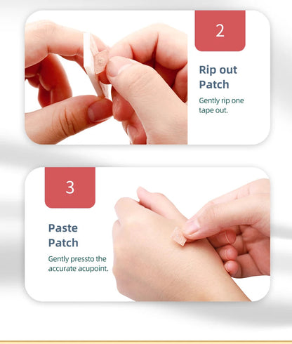 ZHONGYAN 100Pcs Ear Acupuncture Needle Disposable Press Needle for Ear Sticker Acupuncture Patches Skin Needl Massage Relaxation luvshop24