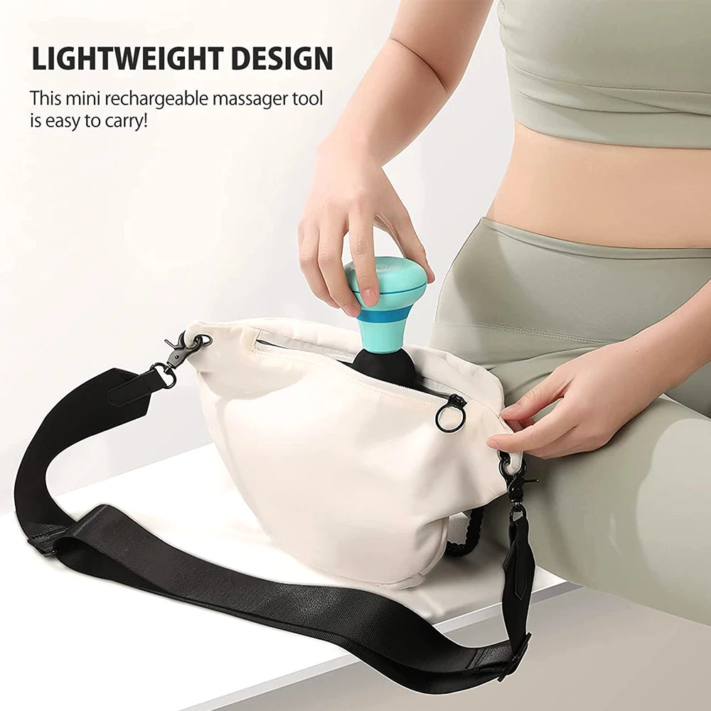 1PCS Mini Electric Handheld Massager Wand,Powerful 6 Speed Vibration Modes,Cordless Handheld & Portable for Shoulder,Neck Body luvshop24
