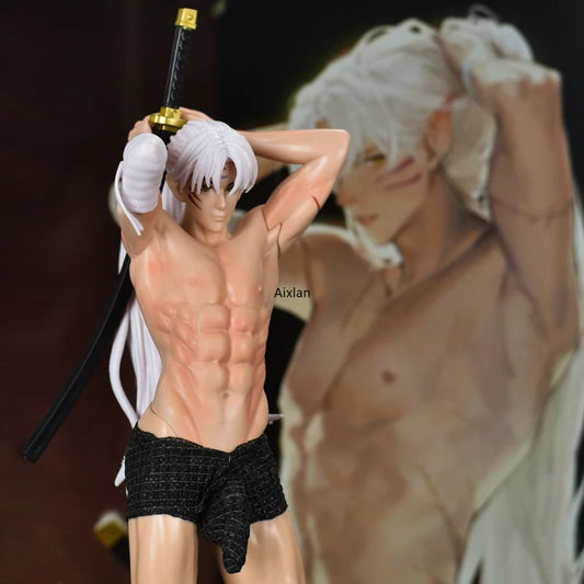 31cm Anime Inuyasha Figure Sesshoumaru Sexy PVC Action Figure Model Toys Collectible Model Toy Christmas Birthday Gifts luvshop24