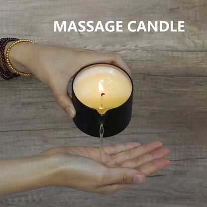 Massage essential oil candle, Soothing and Relaxing Muscles Massage Oil for Massage Ideal Body Oil for Skin Moisturizing luvshop24
