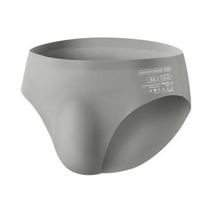 Men's Ice Silk Seamless Briefs Summer New Ultra-thin Transparent Sexy Quick-drying Trendy Breathable Underwear Panties luvshop24