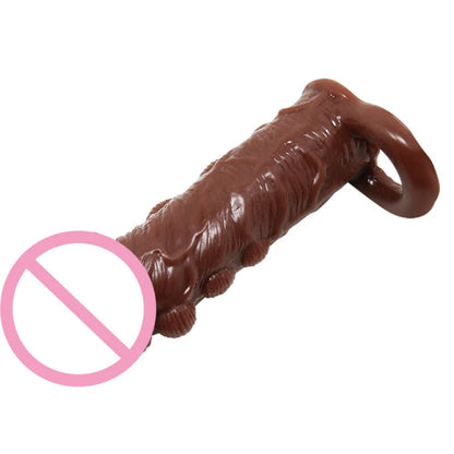 Thicken Big Granule Reusable Condoms Ring Cock Penis Extension Delay Ejaculation Penis Sleeve Extender For Adult Erotic Toys luvshop24