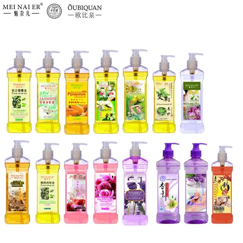 500ML Facial Body Massage Essential Oil Moisturizing Vegetable Oil Open Back Scraping Massage Essential Oil BB oil luvshop24