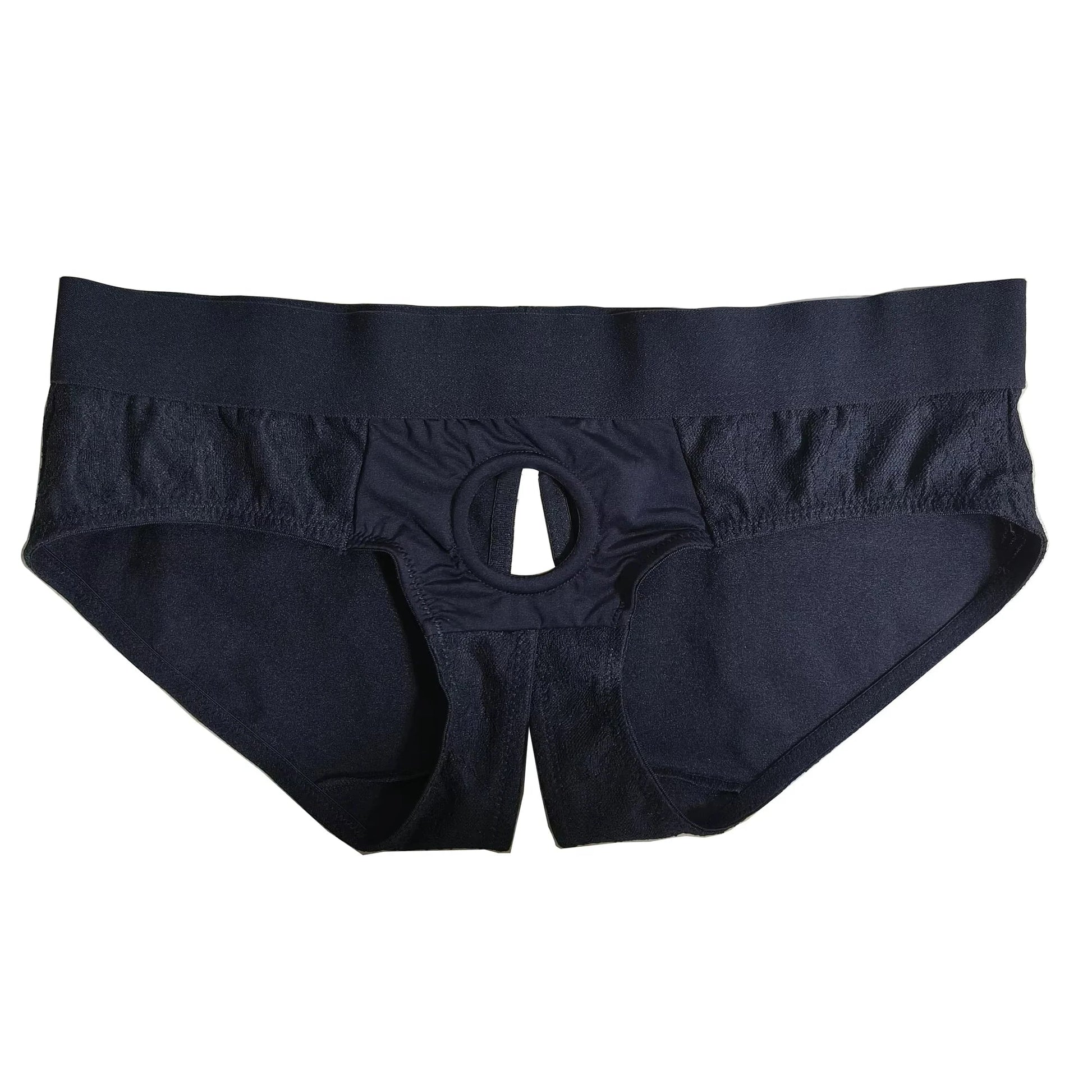 Men Erotic Panties Patchwork Penis Hole Underwear Open Buttocks Crotch Underpants Sexy Gay Lace Briefs Strap on Harness Lingerie luvshop24