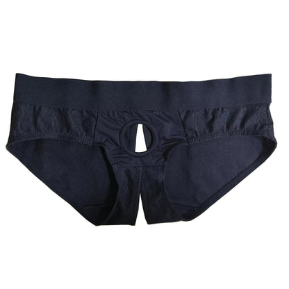 Men Erotic Panties Patchwork Penis Hole Underwear Open Buttocks Crotch Underpants Sexy Gay Lace Briefs Strap on Harness Lingerie luvshop24