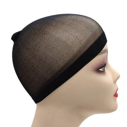 2pcs/Bag Top Stocking Wig Cap Hair Net For Weave Hair Wig Nets Black Brown Stretch Mesh Wig Cap For Making Wigs luvshop24