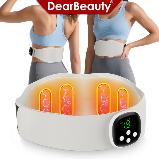 Electric Waist Massager Heating Lumbar Massage Belt Vibration Hot Compress Abdominal Massager Heated Pad Muscle Relax Waist Belt luvshop24