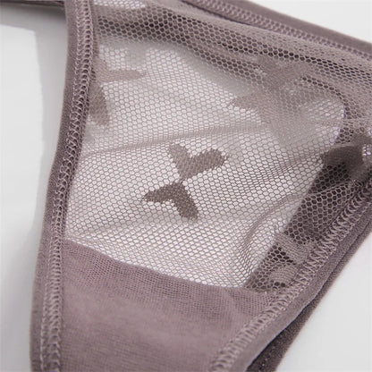 4Pcs Lace Bikini Panties Women Sexy Thongs Lace G-string Underpants S-XL Ladies Comfortable T-Back Underwear Sexy Lingerie 2022 luvshop24