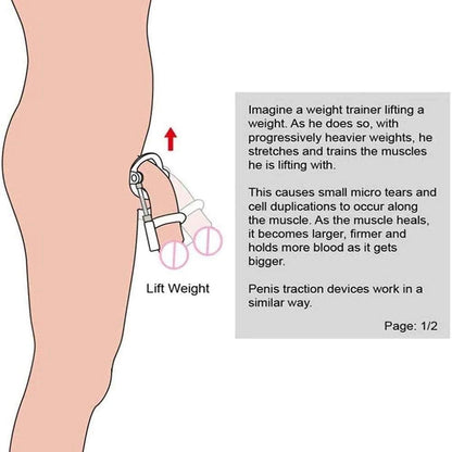 Penis Extender Adjustable Training Stretcher Kit Dick Enlargement Traction Device Penis Enlarger Sex Toys for Men Sexual Toys luvshop24