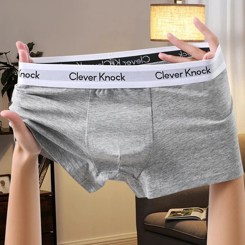 Men's Panties Shorts Brand Underwear Fashion Trend Sexy Boxer Breathable Soft Boxers Men Classic Black Solid Color Underwear Men luvshop24