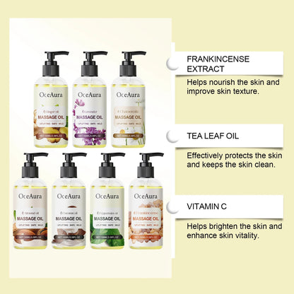 100ML Plant Body Massage Oil Dry Skin Nourishing Moisturizing Body Skin Firming Massage Natural Essential Oils luvshop24