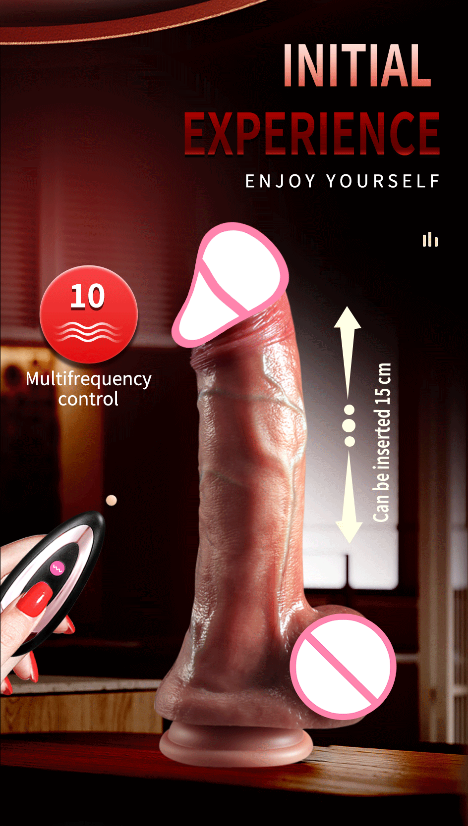 Realistic Vibration Dildo Telescopic Penis Anal Plug Vibration Female Suction Cup Masturbation Sexmachine Sex Toys For Women 18+ luvshop24