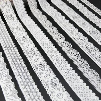 (5 meters/lot) white elastic lace Fabric underwear stretch laces Trim DIY Crafts Sewing luvshop24
