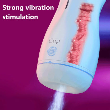 Automatic Sucking Masturbator Cup For Men Realistic Vagina Pussy Blowjob Oral Sucktion Masturbation Cup Vibrator Adult Sex Toys luvshop24