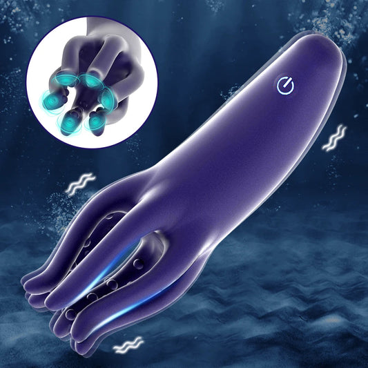 Glans Trainer Penis Delay Trainer G Spot Masturbator Soft Fingertip Prolong Endurance Massage Vibrator Erotic Toys Masturbator luvshop24