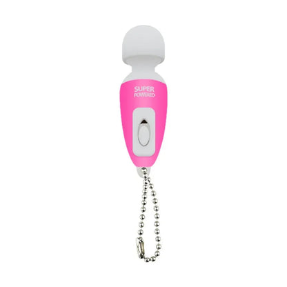 （pink）Portable Mini Massage Tiny Stress Relief Electronic Key-Chain Ring Full Body Massager Bath Accessories vibrate luvshop24