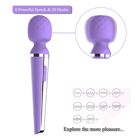 Sex Toy for Women AV Vibrator Clitoris Stimulator Body Massager Sexual Magic Massager AV Massage Stick Female Adult Toys luvshop24