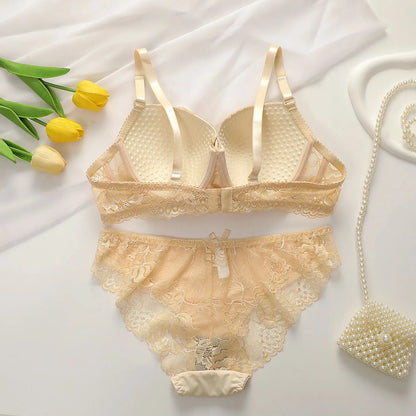 Lace Bras Set For Womens Sexy brs & panty sets Female Lingerie Embroidered 34/75 36/80 38/85 BCD Cup Underwear luvshop24
