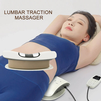 Electric Lumbar Traction Massager Adjustable Vibration Waist Massager Waist Spine Support Back Massage Machine Waist masajeador luvshop24