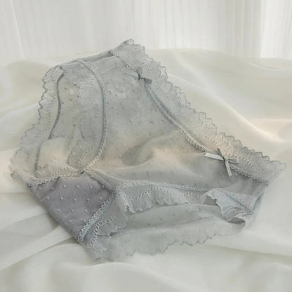 2024 Summer New Lace Sexy Women's Underwear Ultra Thin Breathable Comfortable Traceless Underwear Bragas Трусы 팬티 Белье luvshop24