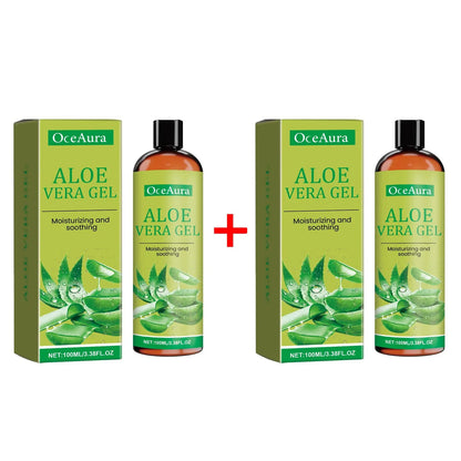 Moisturizing Hydrating Aloe Vera Gel Deeply Nourish Facial Body Skin Shrink Pores Reduce Fine Lines Dry Frizzy Hair Care Essence luvshop24