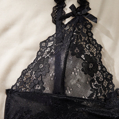 Plus Size Women's Exotic Lingerie Sets Lace Fluoroscopy Beauty Tulle Elegant Sexy Lingerie Female Underwear Lingerie For Ladies luvshop24