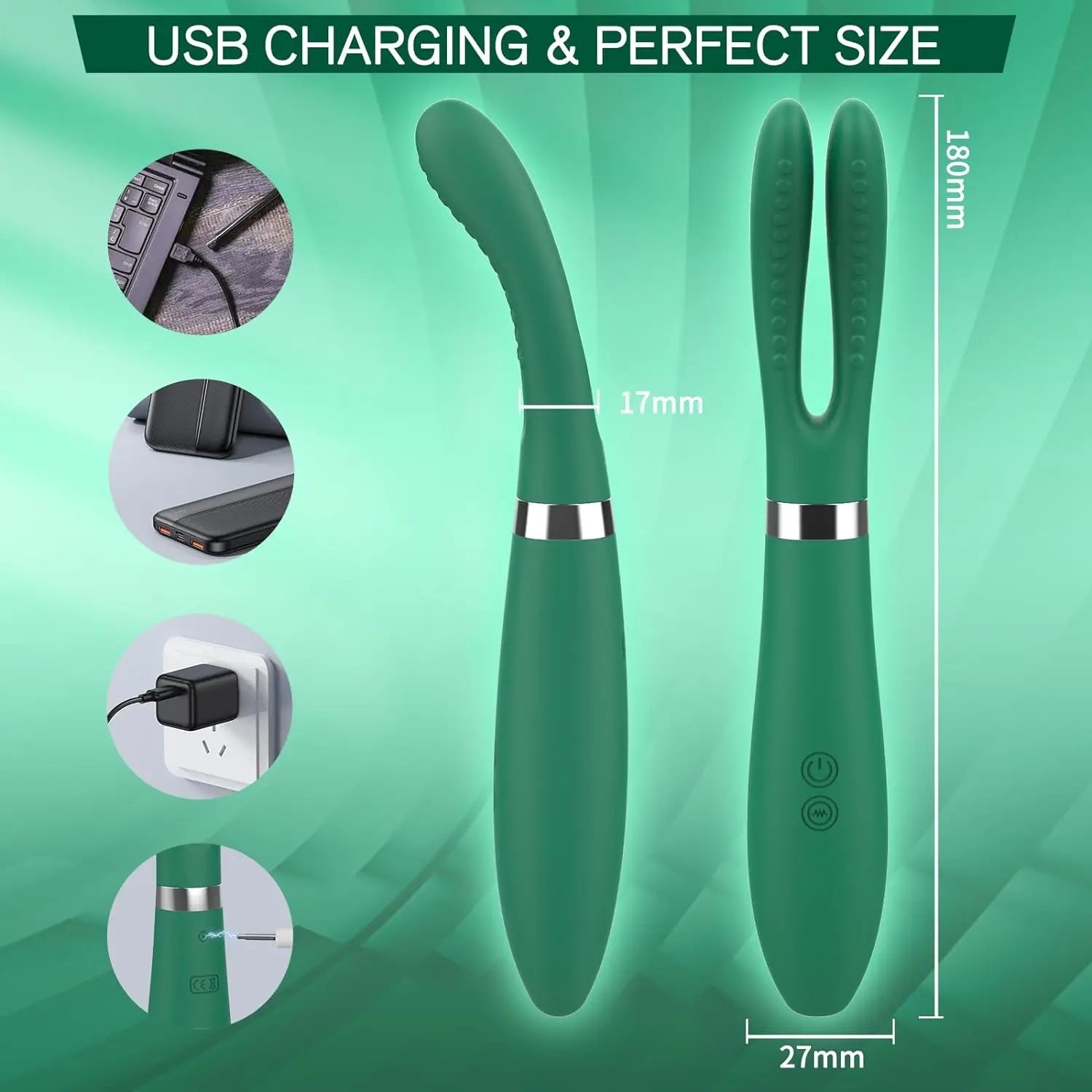 Sex Toys Clitoral Vibrator Dildo with Rabbits Ears, Women Vibrator G Spot Vibrator with 9 Vibration Modes, Clit Stimulator Adult luvshop24