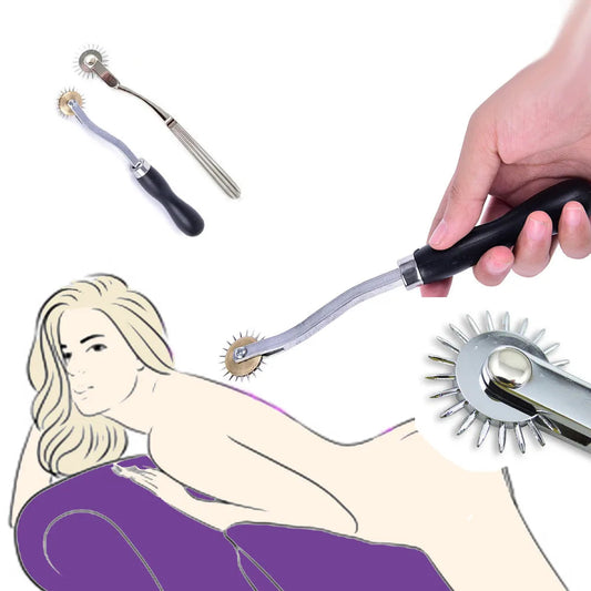 BDSM Gear Roller Massage Tools Stainless Steel Wheel Gear Roller Stimulator SM Fetish Slave Roleplay Adult Products Erotic Toys luvshop24