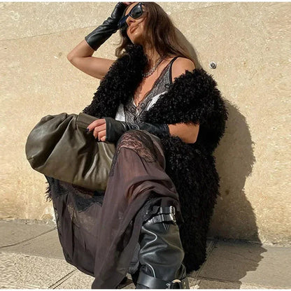 Lace Sling Long Dresses Women Sexy Sleeveless Split See Through Female Mesh Sheer Dress 2025 Summer New Lady Fashion Beach Robes luvshop24