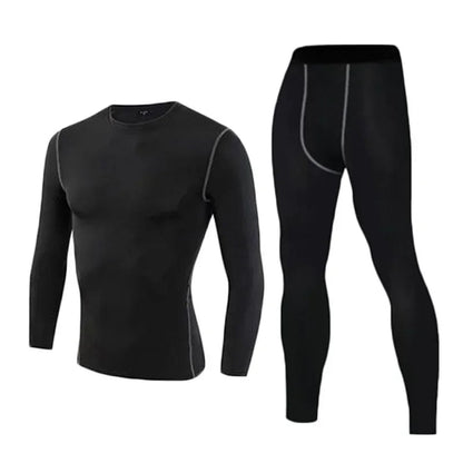 1pcs Men Long-sleeved Thermal Underwear Male Tight Fitting Fast Dry Elastic Fitness Suit Set Man Autumn Winter Sprots Wear luvshop24