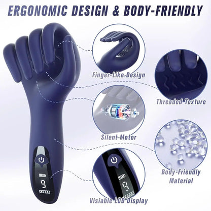Glans Trainer for Men Powerful Vibrating Penis G Spot Masturbator Soft Fingertip Prolong Endurance Massage Vibrator Erotic Toys luvshop24