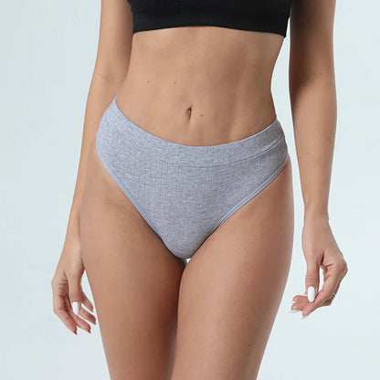 3pcs Cotton Women's Thong Panties Breathable Low Waist Seamless Underwear Sexy Female Lady Comfortable Solid Color G-String luvshop24