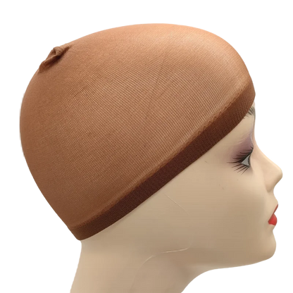 2pcs/Bag Top Stocking Wig Cap Hair Net For Weave Hair Wig Nets Black Brown Stretch Mesh Wig Cap For Making Wigs luvshop24
