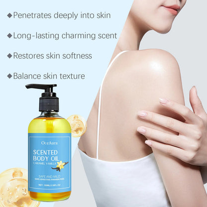 Vanilla Body Massage Oil Improve Moisturizing Relieve Stress Strengthen Nourishing Muscle Relaxing Body SPA Plant Essential Oils luvshop24