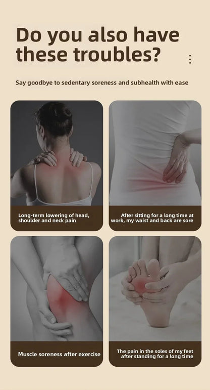 Vibration Fascia Massage Ring Portable Mini Shaking Machine for Shoulder Neck Back Pain Relief Yoga Massager luvshop24