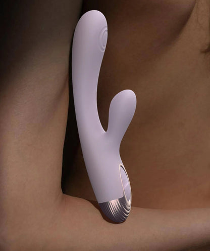DRY WELL Rabbit Vibrator with Unique Patting Function Clitoris Stimulator Dildo with 10 Powerful Modes Dual Motor Stimulator luvshop24