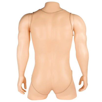 Men's Sexy Sheer Stocking Bodysuit with Sissy Penis Sheath Pouch Gay Lingerie Leotard Bodystocking for Erotic Underwear luvshop24
