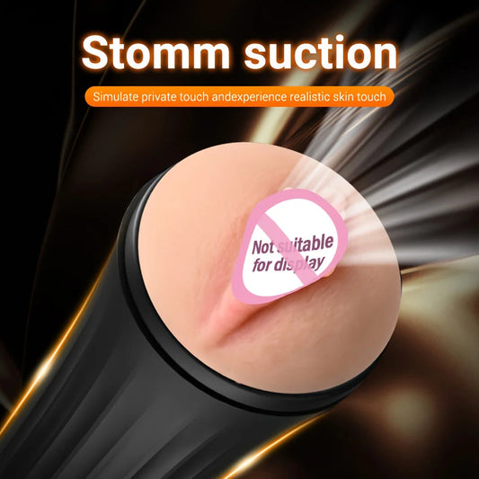 Male Masturbator Cup Adult Erotic Toys Realistic Rubber Vagina Penetration Soft Pocket Pussy Deep Throat Sexy Toys for Man luvshop24