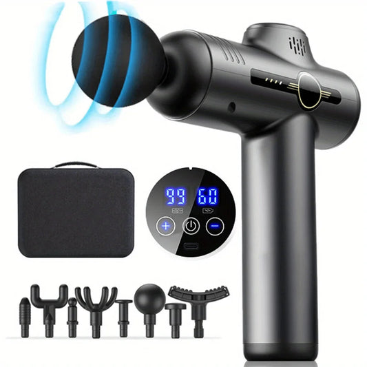 Portable Fascia Gun Vibration Massage Gun For Body Neck Back Deep Muscle Relaxation Fitness Slimming One Head luvshop24