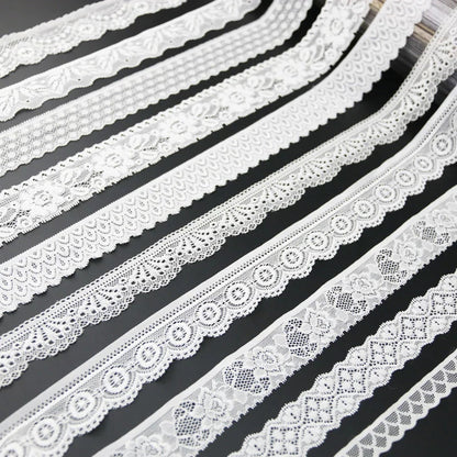 (5 meters/lot) white elastic lace Fabric underwear stretch laces Trim DIY Crafts Sewing luvshop24