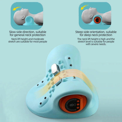 Electric Neck Massager USB Infrared Heating Airbag Neck Traction Vibration Shoulder Cervical Spine Shoulder Support Relax luvshop24